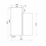 Koelkast 650L RVS 1 Deur Combisteel