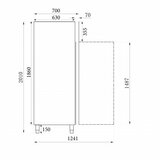 Koelkast 350L RVS 304 1 Deur Combisteel