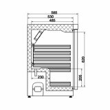 Tafelmodel Koelkast 130L RVS Statisch Combisteel