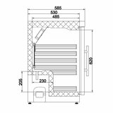 Tafelmodel Koelkast 130L Glas Statisch Combisteel