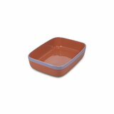 Ovenschaal 29,5 cm x 22,5 cm oranje, paars Duo