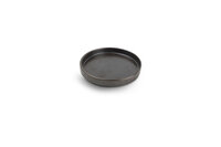 Bordje plat rond 14 cm Yong Verso Black stapelbaar