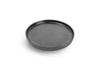 Bord plat rond 24 cm Yong Verso Black stapelbaar