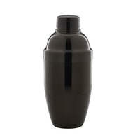 Cocktailshaker gun metal zwart 500 ml
