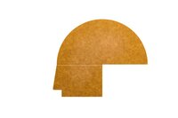 3 vaks verdeler voor wegwerpkom 500 ml PET deksel (250 stuks)