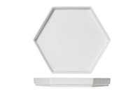 Zes hoekig bord 28 cm x 24 cm Hive 