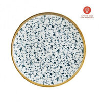 Bord 23 cm Bonna Gourmet Calif met blauw dessin