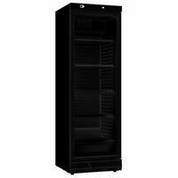 Drankenkoelkast 382L Glazen Deur Zwart Combisteel
