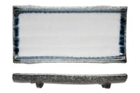 Serveerschaal op pootjes rechthoek 24,5 x 12,5 cm Sea Pearl