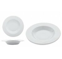 Diep pasta bord 30 cm brede rand wit Gural Delta 