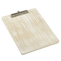 Houten klembord a4 white wash