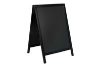 Stoepbord Woody Zwart 54,5 x 44 x 85cm gelakt