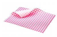 Vetvrij papier rood geblokt 1000 stuks 25 cm