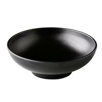 Schaal 22,5 cm Zwart Melamine Asia