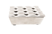 Asbak vierkant 11 cm mat  