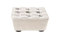 Asbak vierkant 7,5 cm mat  