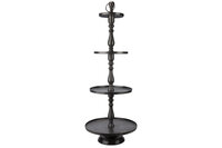 Etagère 3-laags Zwart Brushed Cosy & Trendy