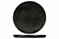 Laguna Azzuro Verde plat bord rond 27 cm zwart groen