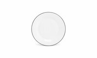 Plat Bord Basic White Black Rim 27cm 