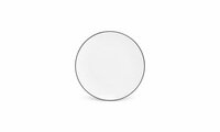 Bord Basic White Black Rim 24cm 