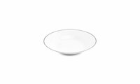 Diep Bord Basic White Black Rim 23cm 