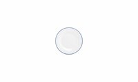 Plat Bord Basic White Blue Rim 15cm 