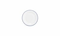 Plat Bord Basic White Blue Rim 20cm 