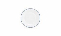 Plat Bord Basic White Blue Rim 24cm 