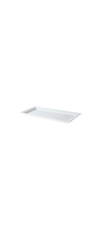 Bord 35,5 x 18 cm sushi rechthoek wit melamine