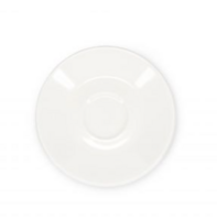 Schotel mokka kop 12cm wit Barista