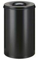 Papierbak zwart 50L metaal
