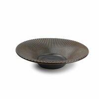 Diep bord 20,5 cm gestreept Silver Brass