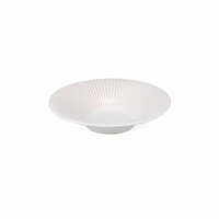 Diep bord 26 cm gestreept White Brass