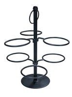 Etagere voor 6 bordjes zwart 30 cm 
