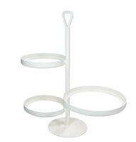 Etagere voor 3 bordjes wit 46 cm