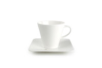 Kop en schotel 13x13cm vierkant Relivo