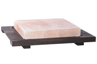 Zoutsteen in houten basis 28 cm