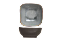 Schaal 14 cm vierkant Laguna Blue Grey blauwgrijs zwart