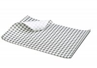 Vetvrij papier zwart geblokt 500 stuks 25 cm