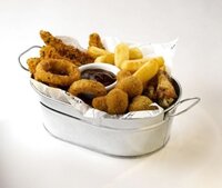 Serveerschaal staal 23 x 15 cm