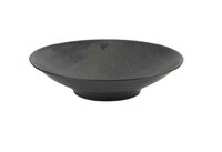 Bord diep op voet 26 cm Graphite