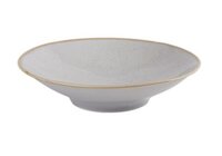 Diep bord op voet 26 cm Stone