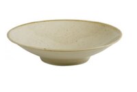 Diep bord op voet 26 cm Wheat
