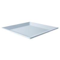 Bord 26,5 cm vierkant wit melamine
