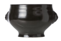 Soepkom leeuwenkop zwart