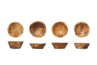 Kommetjes set van 4 Olijfhout