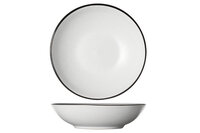 Diep bord 20 cm Speckle White
