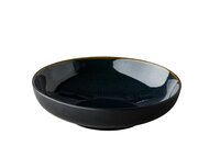 Bord diep 22 cm Q Authentic Speckle Blauw