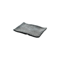 Schaal 21 x 14 cm Endure Melamine zwart/marmer