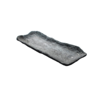 Schaal 27 x 11 cm Endure Melamine zwart/marmer